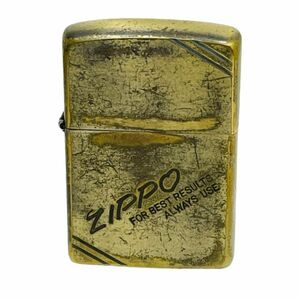 ★【Zippo/ジッポー】オイルライター FOR BEST RESULTS ALWAYS USE ダイアゴナルライン 火花〇★14598