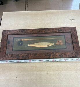 Art hand Auction Door 0304b Painting Wall Hanging Framed Wall Decoration Fish, artwork, painting, others