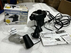 FJ0630 INTEX AirPump エアポンプ 空気入れ 自動 フロアポンプ 室内用 100V 75W HB-124I ブラック エアベッド可