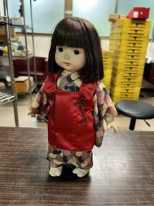 FJ0621市松人形 日本人形 女の子 小出 和人形 当時物 年代物