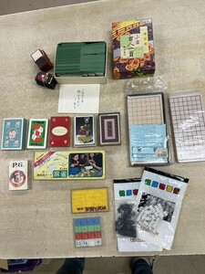 FJ0707 ゲームまとめ カードゲーム ボードゲーム トランプ 小倉百人一首 囲碁 パズル 昭和レトロ