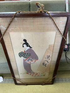 Art hand Auction Toda 0311 Hermosa Mujer Pintura Enmarcada Pintura Japonesa Kyoto Muñeca Gyokuho Impresión Hermosa Mujer Pintura, obra de arte, cuadro, retrato