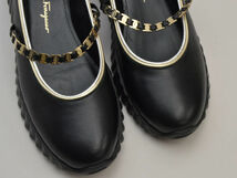 フェラガモ FERRAGAMO パンプス SANDY 2.0cm NERO NAPPA CALF MEKONG LAMB 6 1/2Cサイズ 黒 レディース su_p e_u F-LSHOE4990_画像3