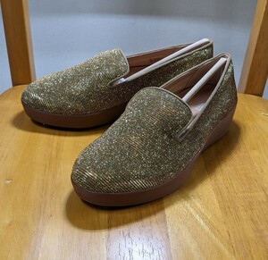 フィットフロップ、Audrey Glitzy スリッポンスニーカー us 7,5