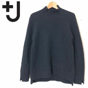 F2619-F◆ UNIQLO +J ユニクロプラスジェイ ジルサンダー プレミアムラムケーブルハイネックセーター ◆ sizeXS ウール100 古着 メンズ