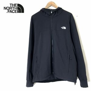 F2627-N◆ THE NORTH FACE ノースフェイス APEX Flex Hoodie ソフトシェル 撥水 ダブルジップ ◆sizeXL ブラック 黒 ナイロン