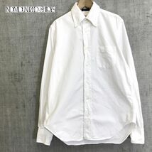 M475-N◆USA製◆ INDIVIDUALIZED SHIRTS インディヴィジュアライズドシャツ オックスフォードシャツ BD◆size14 1/2 ホワイト コットン_画像1