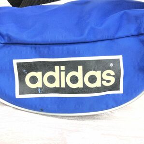 M443-F-N◆ adidas アディダス ウエストバッグ ボディパック ポーチ 鞄 ロゴパッチ ストライプ ◆ ブルー 青 メンズ ユニセックスの画像4