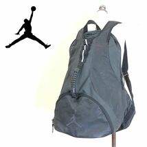 M270-F◆ NIKE Jordan Jumpman Team ナイキ ジョーダン Backpack バックパック リュック 鞄 大容量 ◆ ポリエステル ブラック メンズ_画像1