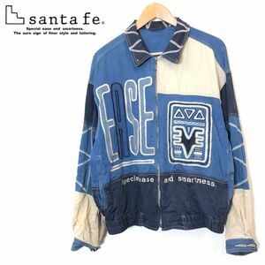 M266-F-N ◆ Santafe Jacke Jack Gack-Up Bloureson Emelcodery Pattern Переключение топов ◆ Хлопковое синее старая одежда