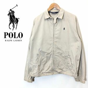 M263-F-N◆ POLO RALPH LAUREN ポロラルフローレン スイングトップ ジャケット ジップアップブルゾン ◆ sizeS コットン100 古着 メンズ