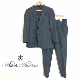 M251-F-S◆ Brooks Brothers ブルックスブラザーズ セットアップ スーツ シングル テーラードジャケット スラックス ◆ 42 ウール 古着