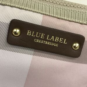 M402-R◆BLUE LABEL CRESTBRIDGE ブルーレーベルクレストブリッジ ポーチ◆レディース 婦人 化粧品 小物 内ポケット×2 ピンクの画像2