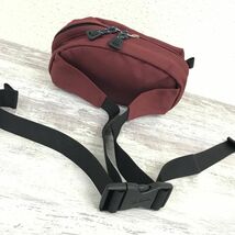 M240-R-N◆mont-bell モンベル ウエストバッグ◆ポーチ ミニ コンパクト メンズ ユニセックス 貴重品 旅行 レッド系 ナイロン 軽量_画像3