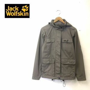 M701-U◆Jack Wolfskin ジャックウルフスキン マウンテンパーカー シャカシャカ素材 ポケット多 アウトドア◆sizeS ブラウン ポリエステル