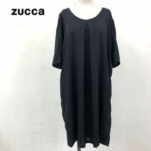 M430-W-S*ZUCCa Zucca короткий рукав One-piece подкладка нет тонкий простой одноцветный красивый . casual женский *size:M черный тонн cell 100