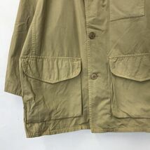 M1359-D◆old◆ イタリア製 UNITED COLORS OF BENETTON ベネトン ハンティングジャケット 身幅広め ◆size46 ベージュ コットン100_画像4