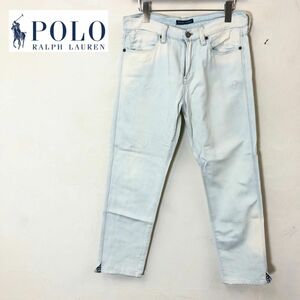 M1408-F-N◆ RALPH LAUREN ラルフローレン デニムパンツ ジーンズ ボトムス ◆ size28 コットン リネン インディゴ ブルー 古着