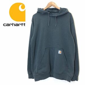 M1227-F◆ carhartt カーハート パーカー フーディ スウェット トップス ◆ sizeM コットン ポリエステル ブラック 古着 メンズ 春