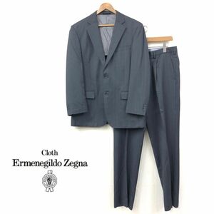 M940-F-S◆ ermenegildo zegna ゼニア セットアップ スーツ テーラードジャケット スラックス シングル ストライプ ◆ AB6 ウール 古着