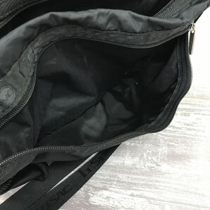 M800-R-N◆LESPORTSAC レスポートサック ショルダーバッグ◆定番 レディース 軽量 収納充実 ロゴ 斜めがけ 肩掛け ブラック シンプルの画像9