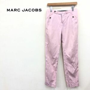 M935-K◆MARC JACOBS マークジェイコブス コットンパンツ◆size4 ピンク 綿100% 薄手 カジュアル スナップボタン ストレート