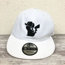 M2004-F-N◆ NEWERA×Pokemon ニューエラ ポケモン 9FIFTY キャップ 帽子 ピカチュウ ◆ ポリエステル ホワイト ユニセックス_画像2