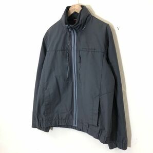 M1787-F◆ TOMMY HILFIGER トミーヒルフィガー ナイロンジャケット ジップアップブルゾン ◆ sizeS コットン ブラック 古着 メンズの画像5