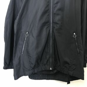 M1847-W◆ZARA TRF collection ザラ トラファ フードブルゾン 裏地なし ジップアップ ラグラン カジュアル モード系◆size:M ブラックの画像4