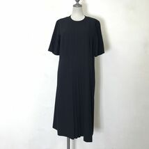 M1927-O◆ SOIR BENIR TOKYO SOIR 東京ソワール セットアップ 半袖ワンピース プリーツ ジャケット ブラックフォーマル 礼服◆size13 黒_画像5