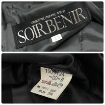 M1927-O◆ SOIR BENIR TOKYO SOIR 東京ソワール セットアップ 半袖ワンピース プリーツ ジャケット ブラックフォーマル 礼服◆size13 黒_画像10