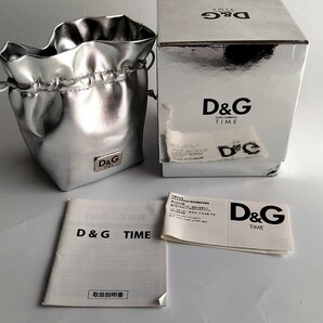 1円スタート！【D&Gドルチェ＆ガッバーナ】D&G TIME GLORIA◆きらきらレディース DW0008 電池切れ ジャンク 箱付き 腕時計の画像10