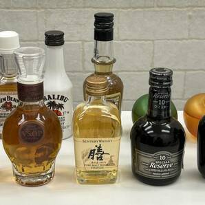 ★未開栓★お酒 ミニボトル 10本おまとめ 50ml★サントリーウイスキー 膳 サントリーオールド ジョニーウォーカー レッドラベルなど 古酒の画像1