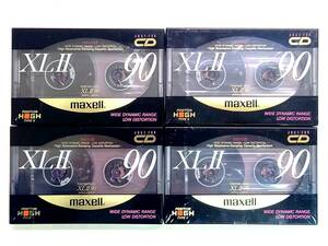 新品maxell/マクセル/XLⅡ90分4本/ハイポジションカセットテープ