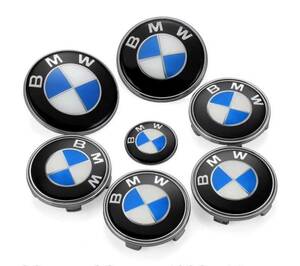 BMWエンブレム7点セット　 ブルー／ホワイト