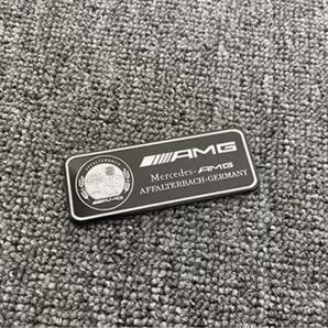 AMG メルセデスベンツ  アルミ製ステッカー アップルツリー ブラックの画像1