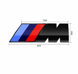 BMW Mスポーツ リアエンブレム　フェンダーエンブレム 立体エンブレム M-Sports ステッカー　ブラック　90mm