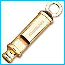 * Golden * munkees double tone whistle disaster prevention goods mountain climbing outdoor . pipe brass 