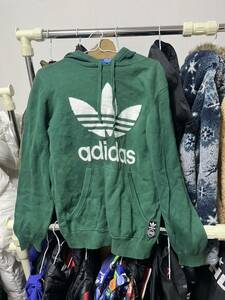 アディダス adidas ニット パーカー デカロゴ トレフォイル セーター