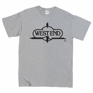 [Sサイズ]West End （ウエストエンド） Records ロゴ NYガラージ ハウス クラブ DJ Tシャツ グレー