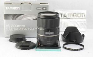 タムロン TAMRON 16-300mm F3.5-6.3 Di II VC PZD MACRO キャノン用 【元箱・おまけ付き】　#603-026-0319