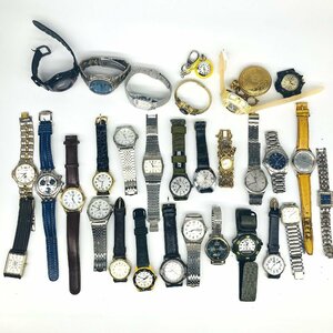 【80】④ 1円～ 時計 まとめ ジャンク品 現状品 不動品 約30本 腕時計 セイコー SEIKO ALBA バレンチノ 等 メンズ レディース 等