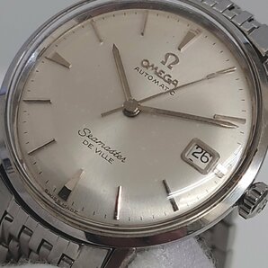 【86】稼働品 OMEGA オメガ Seamaster DE VILLE シーマスター デビル Wネーム 自動巻き デイト メンズ 腕時計の画像7