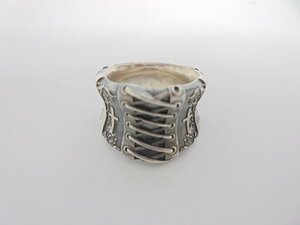 [86]animaanima corset ring silver SV925 declared size approximately 7 number ornament lady's accessory USED goods 