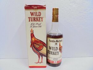 【41】1円～WILD TURKEY ワイルドターキー バーボン ウイスキー 8年 50.5% 750ml 未開栓 箱付き