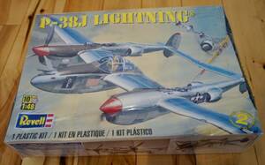 新品　未開封　未組み立て　ドイツレベル　１／48 P-38J LIGHTNING プラモデル　プラスチック