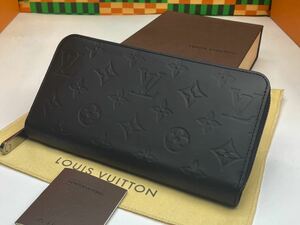 1円◇激シブ！超極美品◇LOUISVUITTON◇ヴェルニ◇モノグラム◇ジッピーウォレット◇ノワールマニエティック◇ルイヴィトン◇ブラック◇