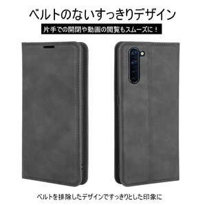 OPPO Reno３A レザーケース レッド オッポ リノ３Aケース 手帳型 opporeno3a スマホケース レザーケース マグネット式 お洒落 高級の画像2