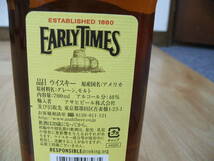 28 【未開栓】アーリータイムズ　EARLY TIMES　ウイスキー　700ml 40％_画像7