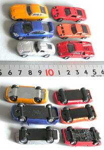  each company minicar 6 pcs ( small )( junk treatment ) ①